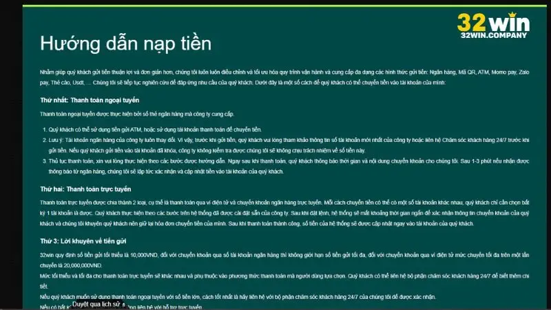 Hỗ trợ khách hàng khi tiến hành thao tác nạp - rút ở nhà cái